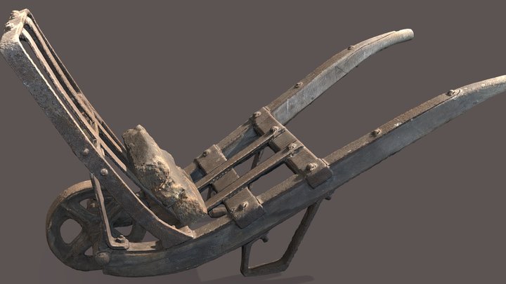 Bar Iron Cart 3D Model