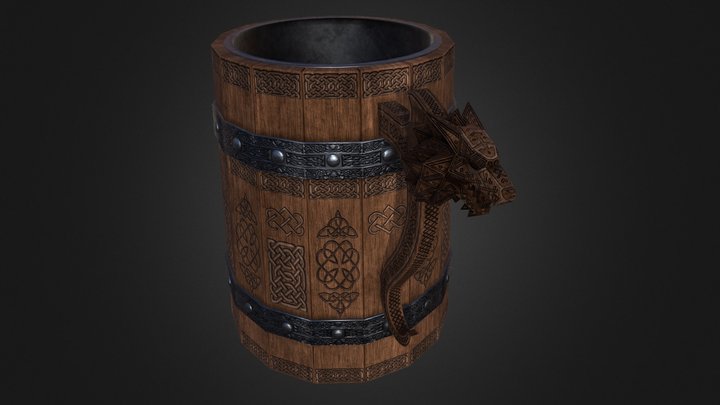 Tankard of Wolf 3D Model