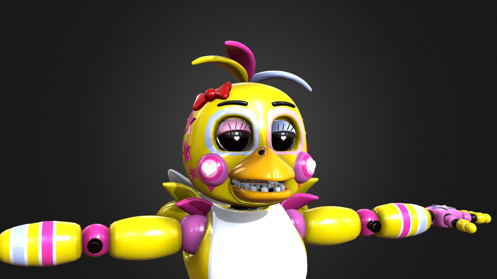 Star Toy Chica - Download Free 3D model by fgvcvvjn [ed29439] - Sketchfab