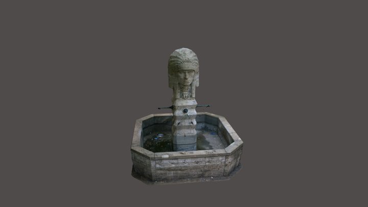 Indianerbrunnen 3D Model