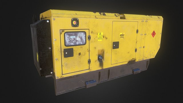 Old Diesel Generator 3D Model