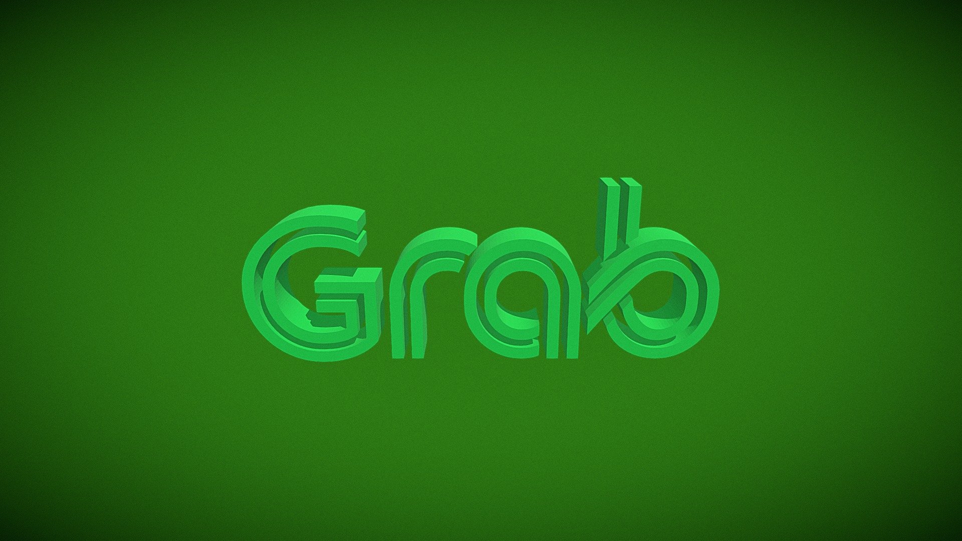 GRAB LOGO 3D - 3D model by budots.media.philippines [ed2c023] - Sketchfab