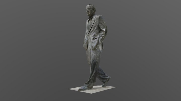 Escultura de Ramón Rubial 3D Model