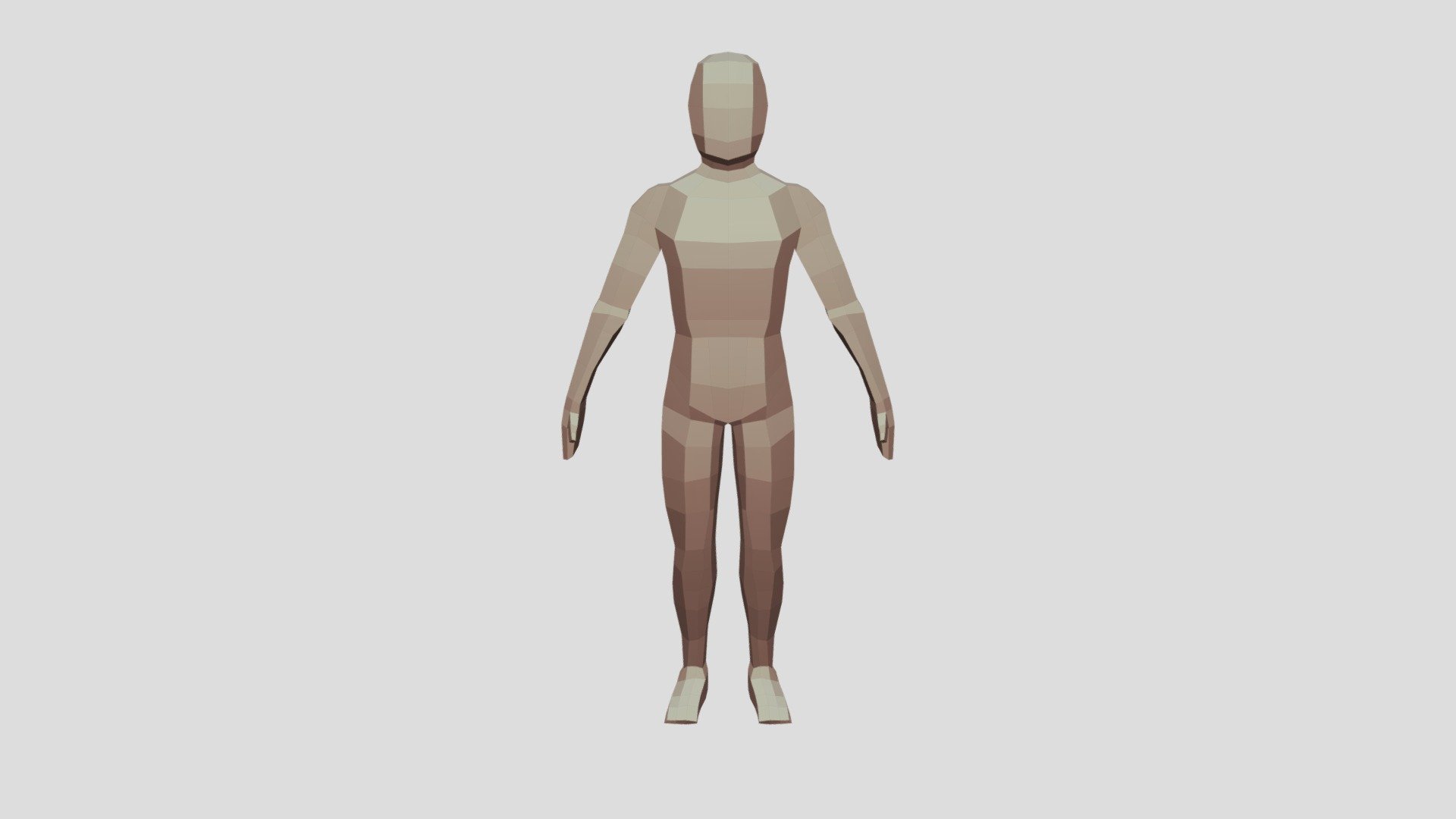 low poly Human (no rig) - Download Free 3D model by Sploink0 [ed2e094 ...