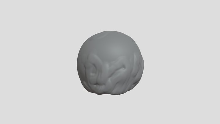 I tried to make a Mandalorian helmet, but failed 3D Model
