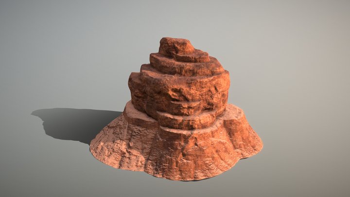 Desert Cliff 6 3D Model