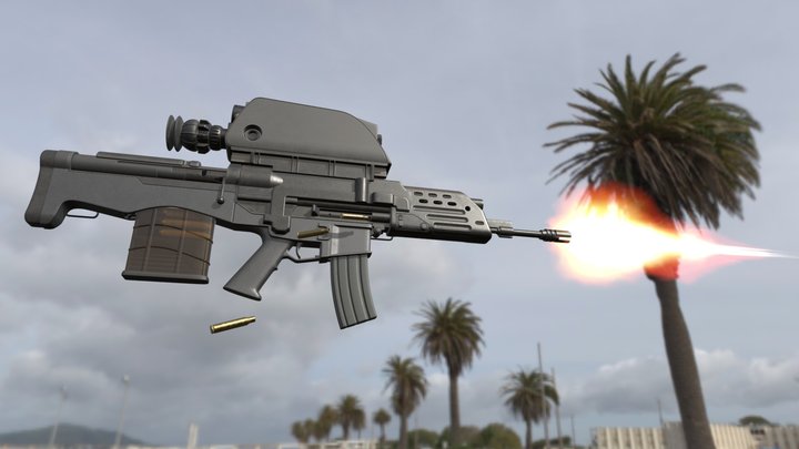 Daewoo rifle 3D Model