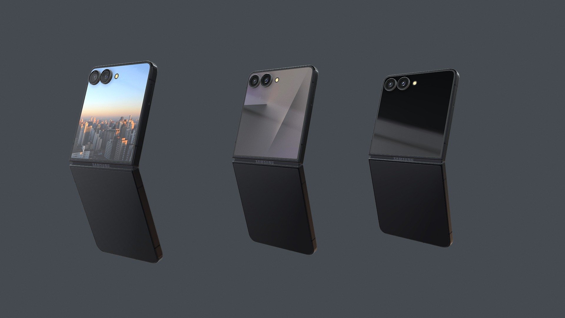 Samsung Galaxy Z Flip 7 Jetblack - 3D model by dika3d (@ikad2023
