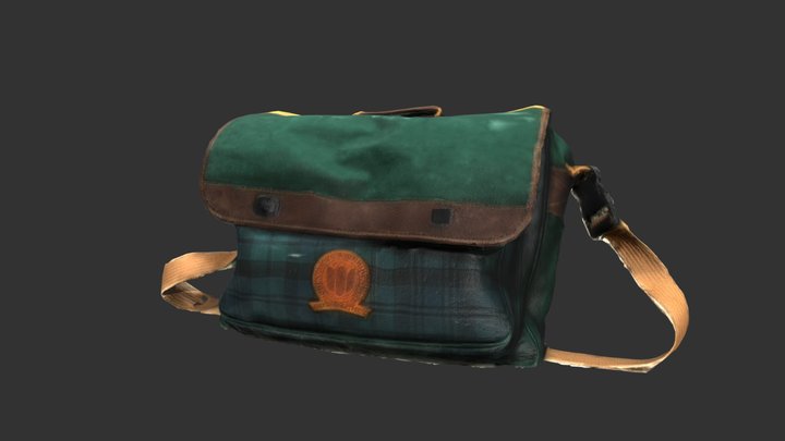 school bag scanned 3D Model
