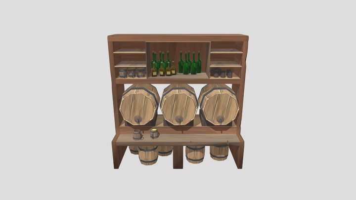 Medieval Tavern Set 2 3D Model
