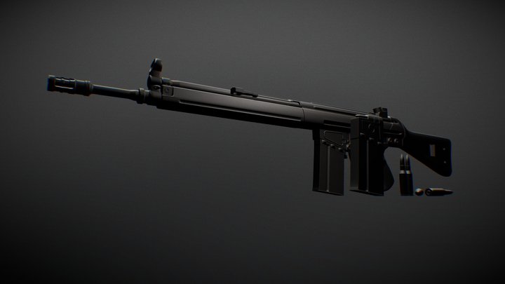 WIP H&K G3A3 3D Model