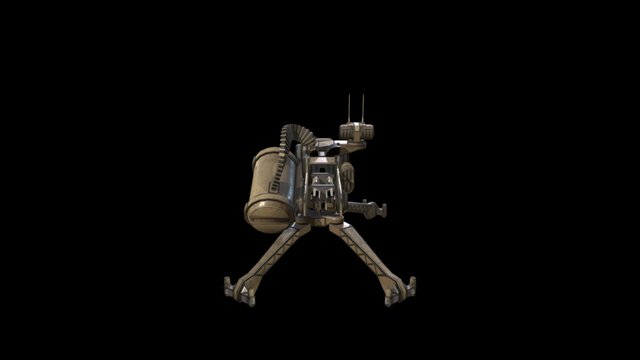 Raptor Assault Turret 3D Model