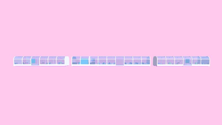 GLASS TRAIN 3D Model
