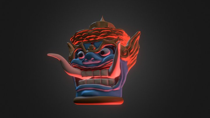 Volcano God 3D Model