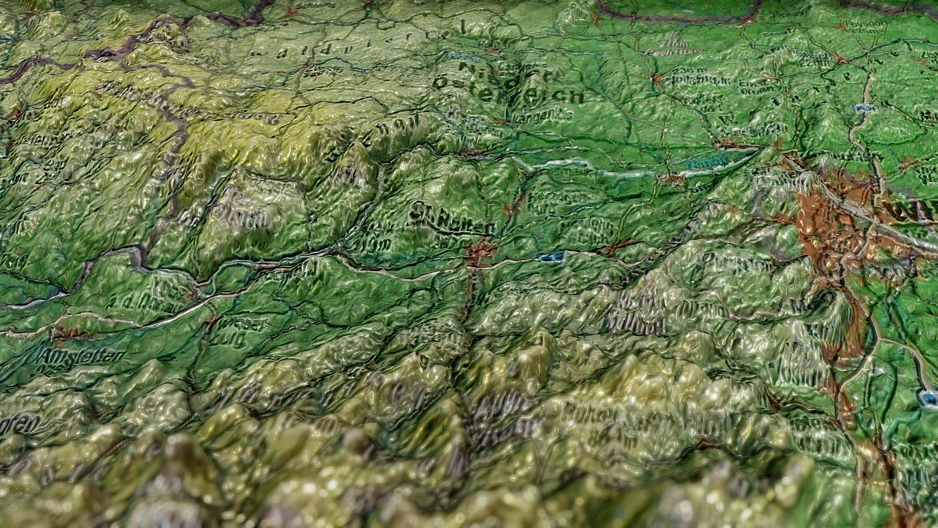 [XR]noe | human nature - Relief map Austria