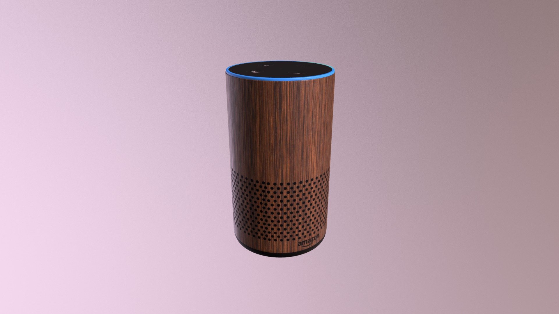 Amazon Echo New Walnut Buy Royalty Free 3D model by Mahmoud.Saeed