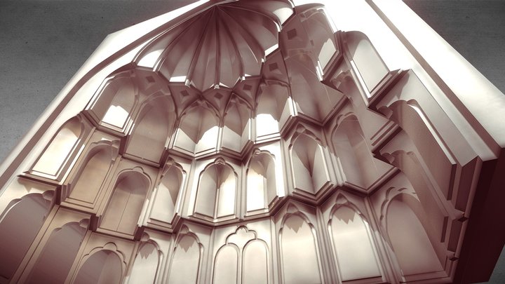 Mashhad AWN AL-DIN, Iraq (Muqarnas - Interior) 3D Model