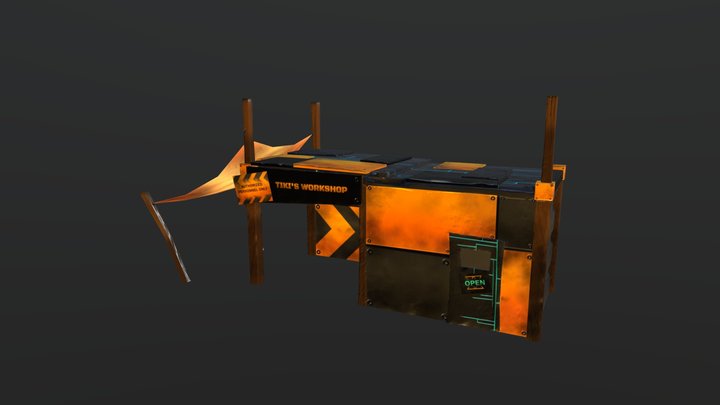 Tiki's Workshop 3D Model