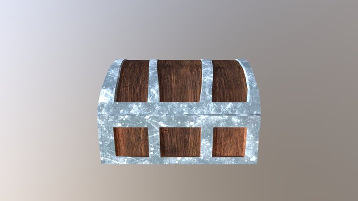 Treasure Chest Model With Textures 3D Model