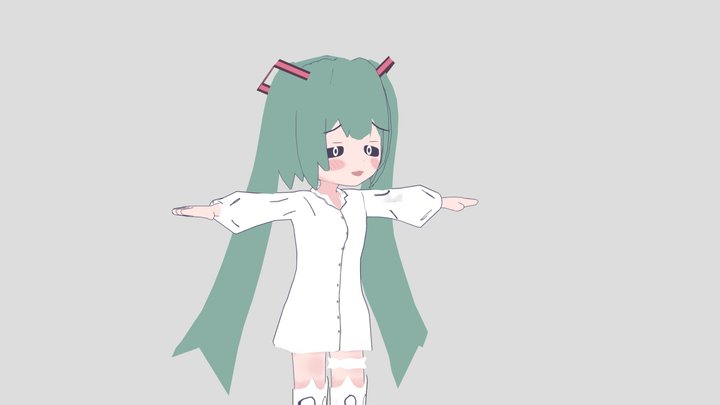 Miku Uno 3D Model