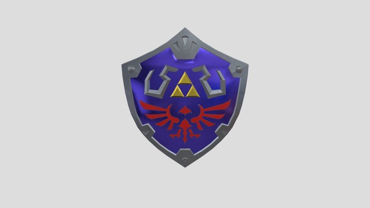 Hylian Shield Model for 3D Modeling class 3D Model