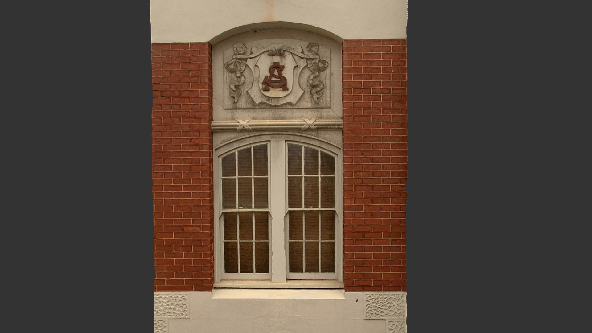 3D model Classic window - This is a 3D model of the Classic window. The 3D model is about a brick building with a window.