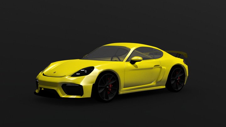 Porsche 718 Cayman GT4 3D Model