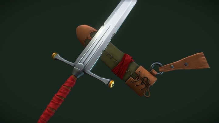 Stylized GreatSword - Assignment 1 - Sculpting 3D Model
