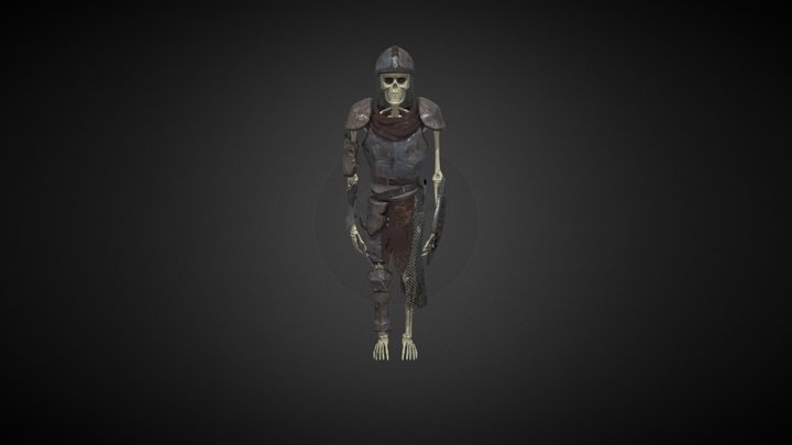 Skeleton Warrior 3D Model