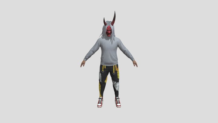 Freefire_new_samurai_3d_model_by_pace_gaming 3D Model