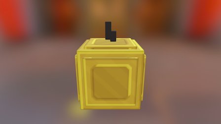 Golden Apple 3D Model