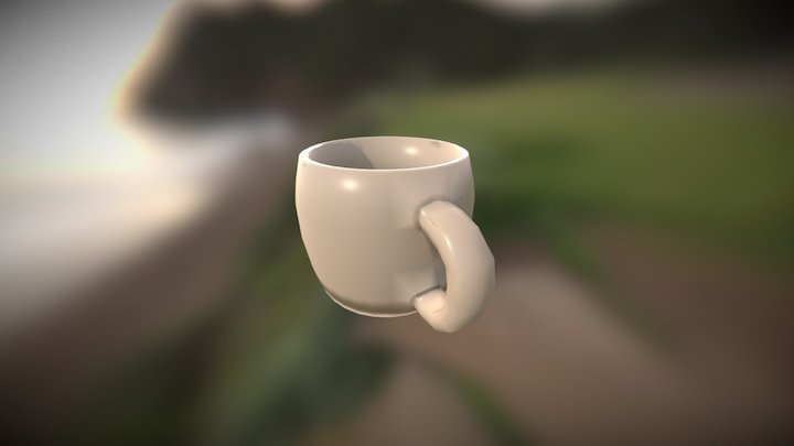 Tea Cup Low Poly Free 3D Model