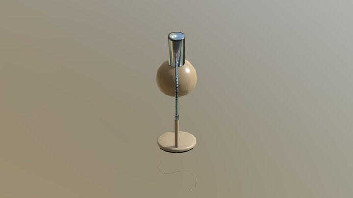 Low poly lamp 3D Model