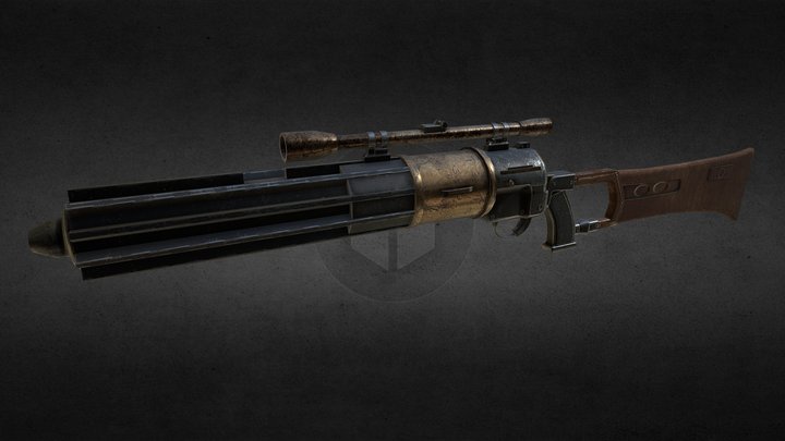 Boba Fett's EE-3 Carbine Rifle 3D Model
