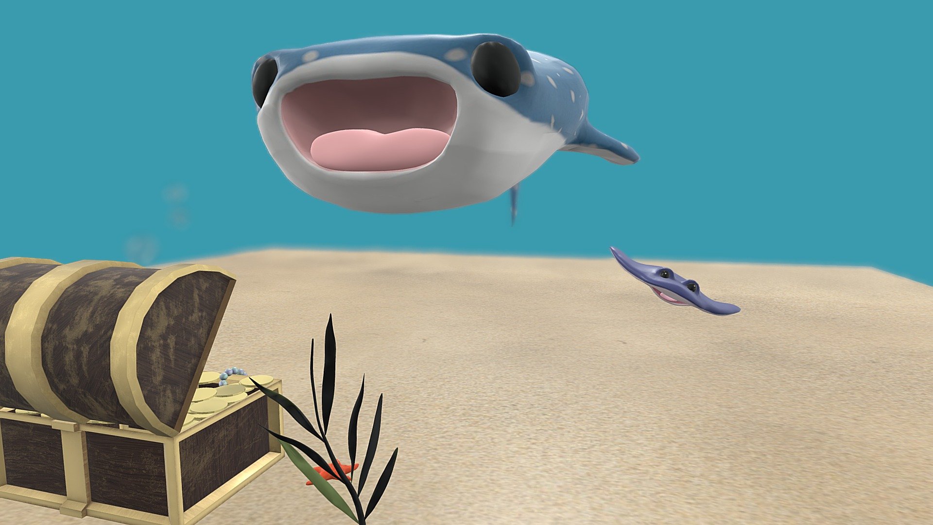 Whale Shark Cute Character