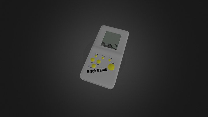 Brick Game (Tetris) 3D Model