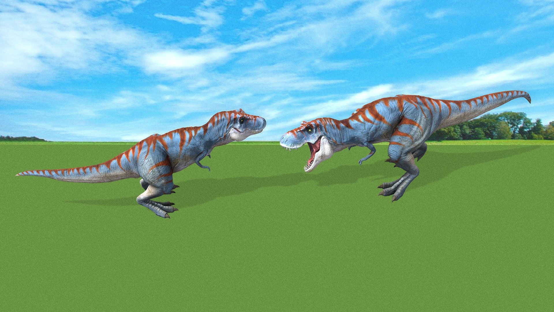 T-Rex Fights More Dinosaurs for Android - Free App Download