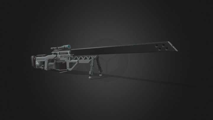 Sniper Rifle 3D Model