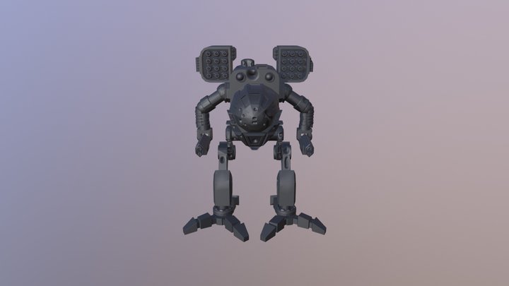 Damaged mech 3D Model