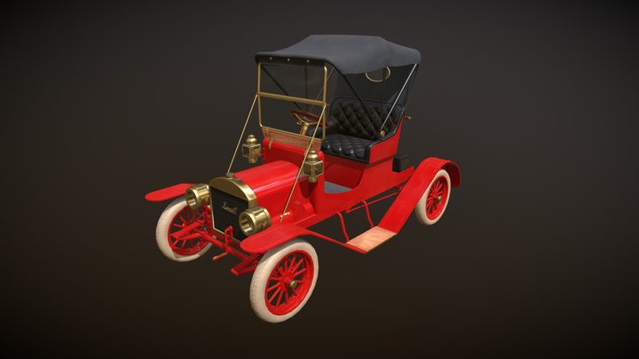 Maxwell Car 1909 3D Model