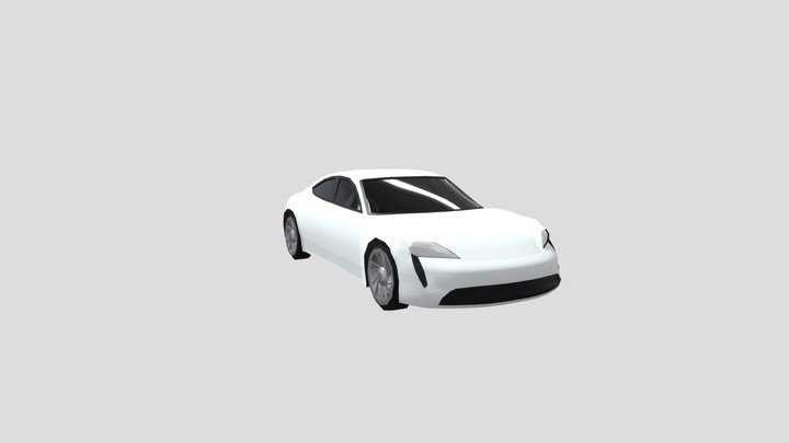 Porsche Taycan (Low Poly) 3D Model