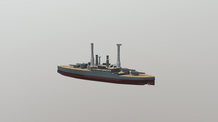 uss-south-carolina-1910 3D Model