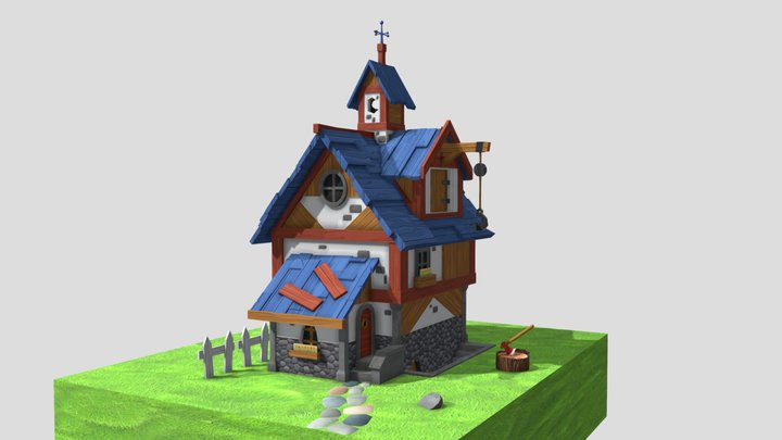 Project1 Funky House 3D Model
