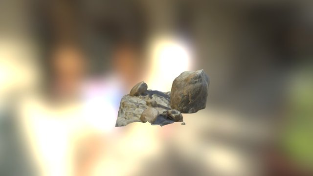 Granite Boulder at Alabama Hills, California 3D Model