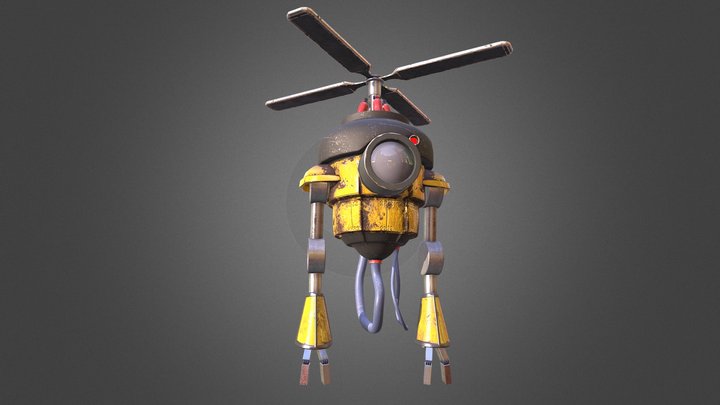 Propeller Head Bot 3D Model