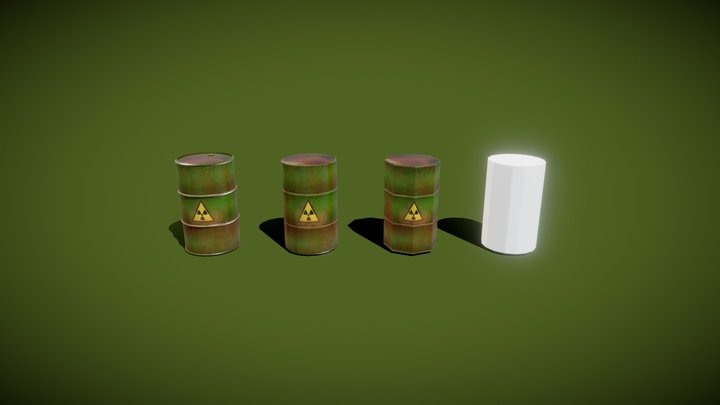 Toxic Barrel 3D Model