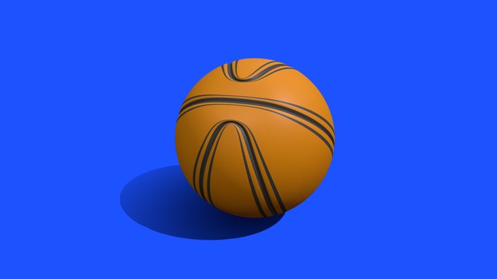 Basketball Orange with gray stripes