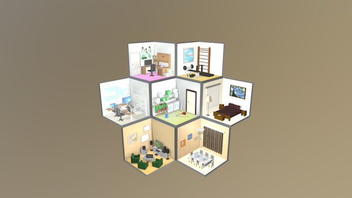 Room Design 3D Model