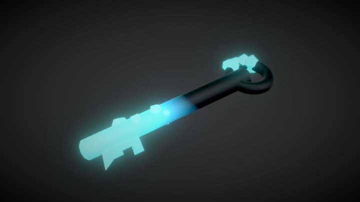 Frost Ice Magic Glow Key 3D Model