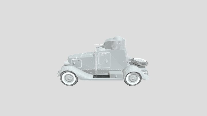 Armored car FAI m5 3D Model